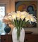 LED Lighted Artificial Flowers Calla Lily Bouquet 20 Stems Real Touch Calla Faux Flower Lights for Valentine's Day Gift and Easter Home Kitchen Wedding Dining Table Decor(White, No Vase)